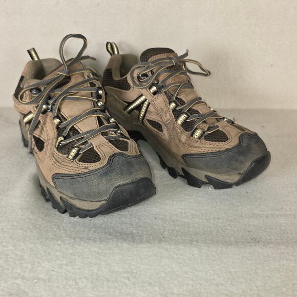 Cabelas Mens Size 8M Mid Hiking Shoes Tan/Brown  Dry-Plus Lace Up 84-1187 - Picture 3 of 11